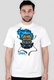 SKULL VANDAL t shirt BLUE/WHITE