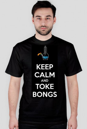 KEEP CALM AND TOKE BONGS black