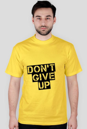 Koszulka męska: nadruk Don't give up | RÓŻNE KOLORY
