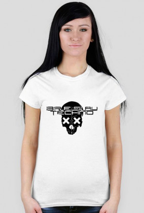 BRESLAU TECHNO Koszulka Damska Biała