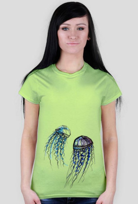 Koszulka JellyFish White damska