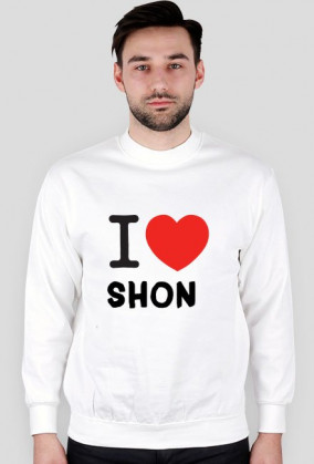Bluza Biała męska  "I Love Shon"
