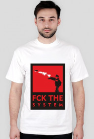 FUCK THE SYSTEM - Czerwony/RED