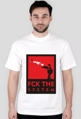 FUCK THE SYSTEM - Czerwony/RED