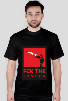 FUCK THE SYSTEM - Czerwony/RED