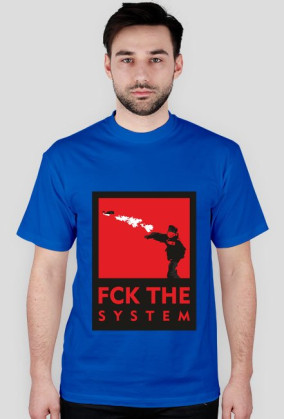 FUCK THE SYSTEM - Czerwony/RED