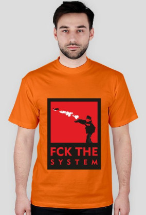 FUCK THE SYSTEM - Czerwony/RED