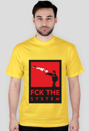 FUCK THE SYSTEM - Czerwony/RED