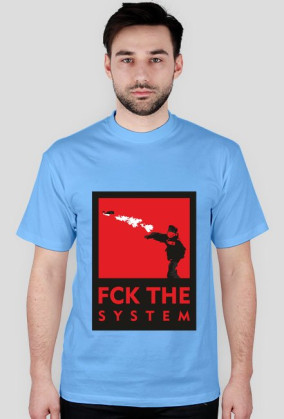 FUCK THE SYSTEM - Czerwony/RED