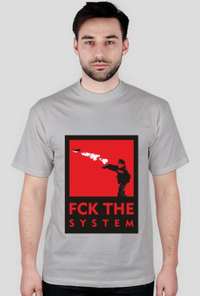 FUCK THE SYSTEM - Czerwony/RED
