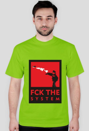FUCK THE SYSTEM - Czerwony/RED
