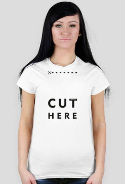 CUT HERE Damska - Czarny/BLACK