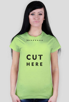 CUT HERE Damska - Czarny/BLACK