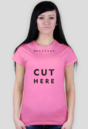 CUT HERE Damska - Czarny/BLACK