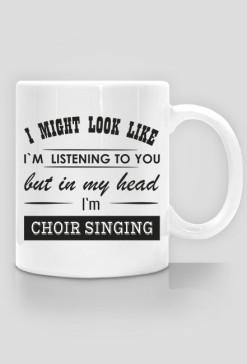 Kubek z nadrukiem chóralnym "Choir singing"