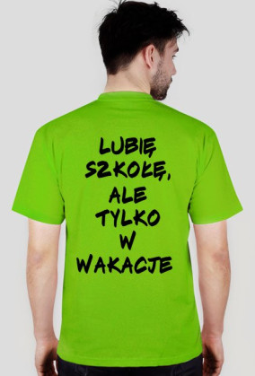 koszulka z napisem...