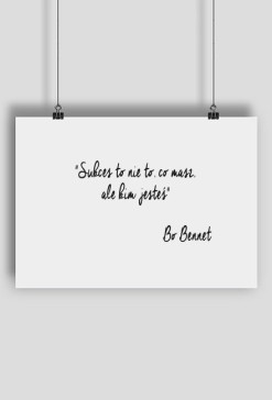 Plakat cytat Bonnet
