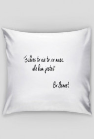 Poszewka na poduszke z cytatem Bonnet