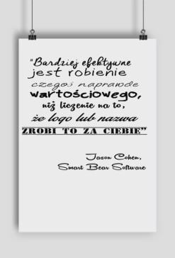 Plakat cytat Software