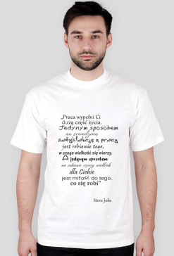 Koszulka z cytatem Steve Jobs