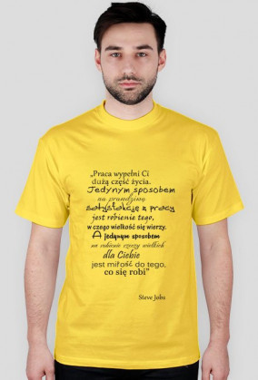 Koszulka z cytatem Steve Jobs
