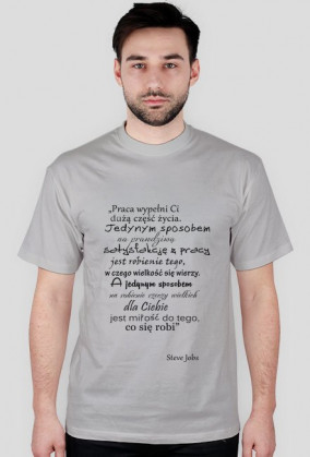 Koszulka z cytatem Steve Jobs