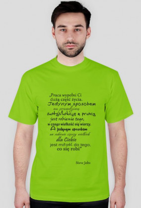 Koszulka z cytatem Steve Jobs