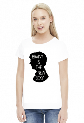 Brainy is the new sexy - white & color