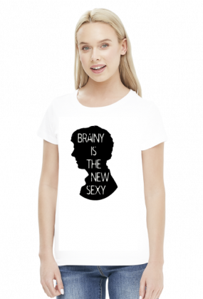 Brainy is the new sexy - white & color