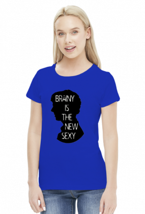 Brainy is the new sexy - white & color