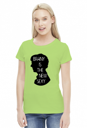 Brainy is the new sexy - white & color