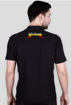 Koszulka Polo czarna "Syrenka"