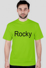 Bluzka z krótkim rękawem z napisem Rocky i z liczbą jego kolejności w urodzeniu