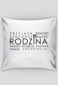 Poszewka na poduszke Rodzina