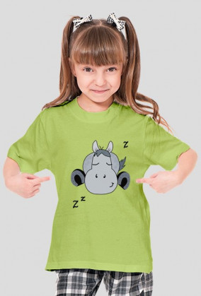 Drzemiący konik - dwustronny T-shirt dziecięcy