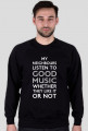 Bluza męska z nadrukiem "My neighbours black"
