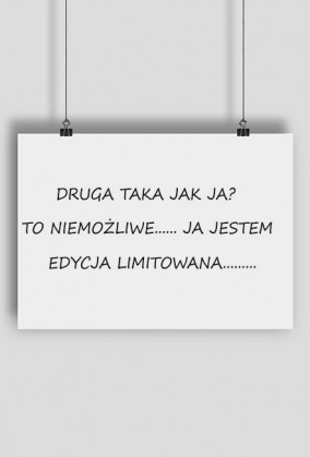 Plakat Druga taka jak ja..