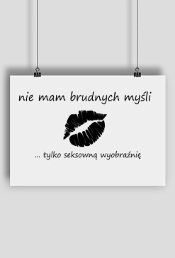Plakat Nie mam brudnych...
