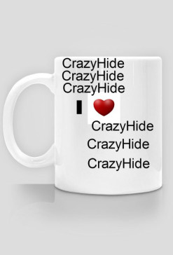 kubek i love crazyHide