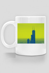 Kubek z widokiem - budynek Sears Tower Chicago city