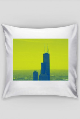 Poduszka z nadrukiem - widok na budynek Sears Tower Chicago city
