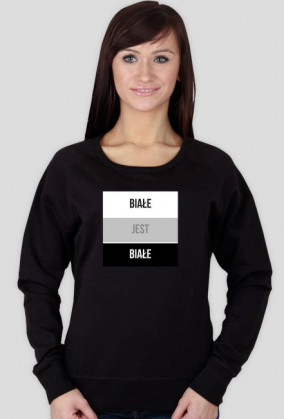 Bluza z nadrukiem - Białe jest białe