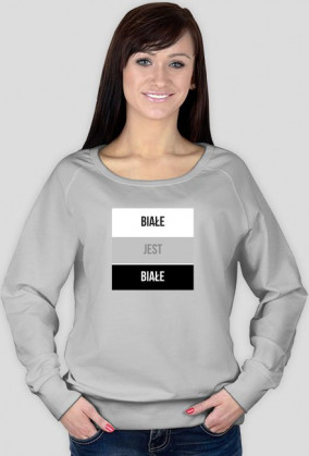 Bluza z nadrukiem - Białe jest białe