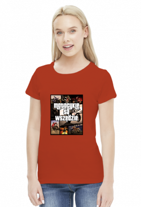 Motocykle są wszędzie GTA - damska koszulka motocyklowa