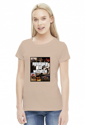 Motocykle są wszędzie GTA - damska koszulka motocyklowa