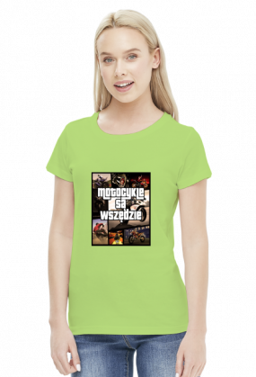 Motocykle są wszędzie GTA - damska koszulka motocyklowa