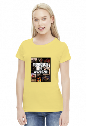 Motocykle są wszędzie GTA - damska koszulka motocyklowa