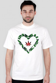Koszulka "Ganja Heart" WeedLovers