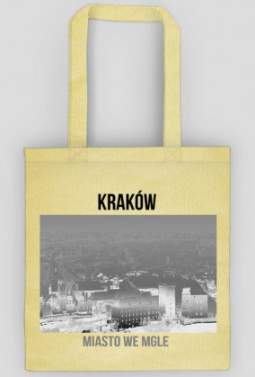 Torba ekologiczna z nadrukiem "Kraków miasto we mgle""