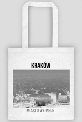 Torba ekologiczna z nadrukiem "Kraków miasto we mgle""